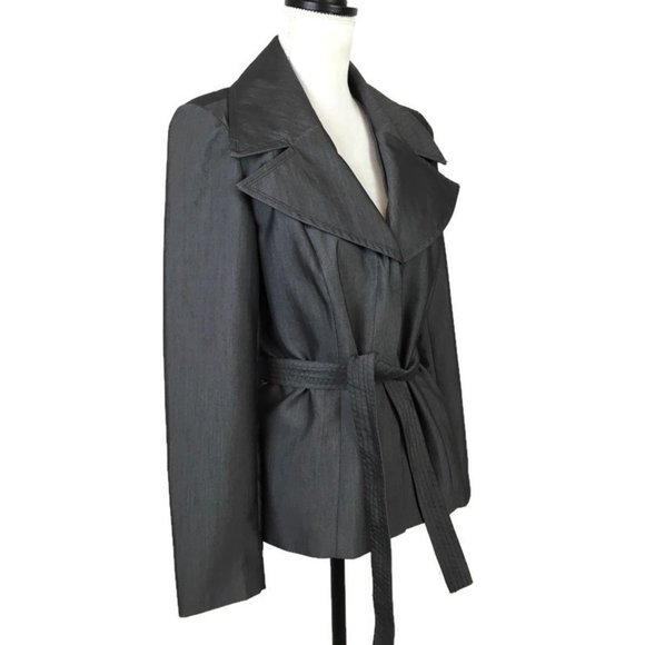 Russell Kemp Women Blazer Jacket Size 6 Gray - Picture 2 of 5